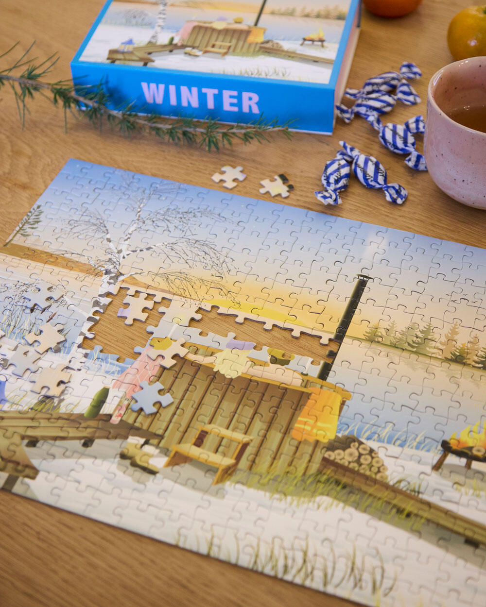 Winter puslespil - 300 brikker